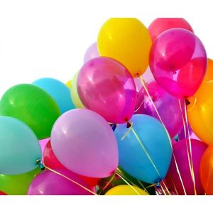 30 balloons mixed colours