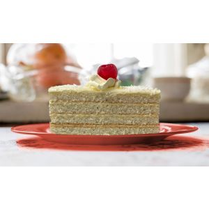 Coconut cake slice