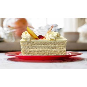 Vanilla cake slice