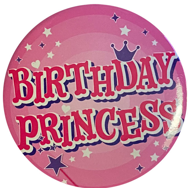 bdbadges3_1_2 Birthday Princess - Pink - Image 1