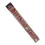 Birthday Girl- Holographic Foil Party Banner – 2.6m