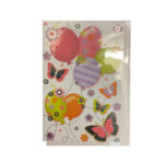 Balloons Flowers and Butterflies Blank All Occasion card