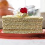 Coconut cake slice