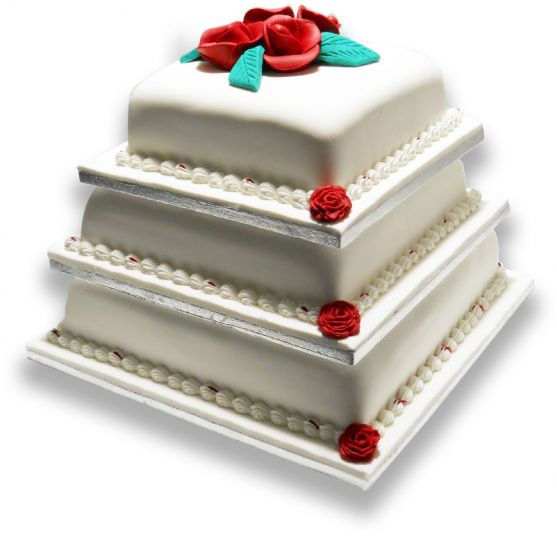 wdicrdsq140_1 Edible Red Rose - Image 1